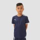 Puma Junior voetbalshirt donkerblauw/wit