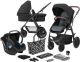 Kinderwagen Kinderkraft Xmoov 3-in-1 Black (incl. Autostoel &...