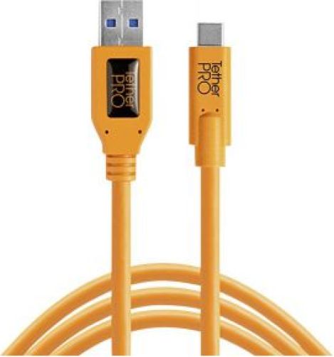 Tether Tools USB 3.0 naar USB-C 4.60m oranje
