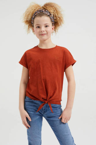 WE Fashion T-shirt oranje