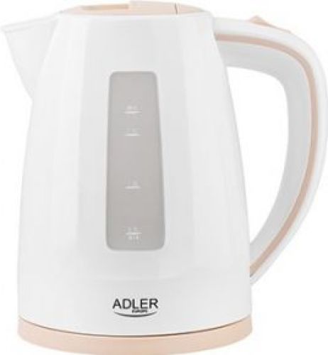 Adler AD 1264 waterkoker 1,7 l Hazelnoot, Wit 2200 W