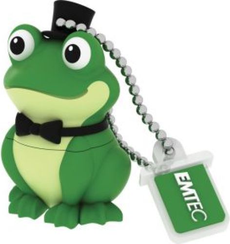 Emtec M339 Crooner Frog USB flash drive 16 GB USB Type-A 2.0 Zwart, Groen