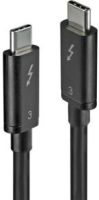 LINDY 41558 Thunderbolt-kabel 0,8 m Zwart