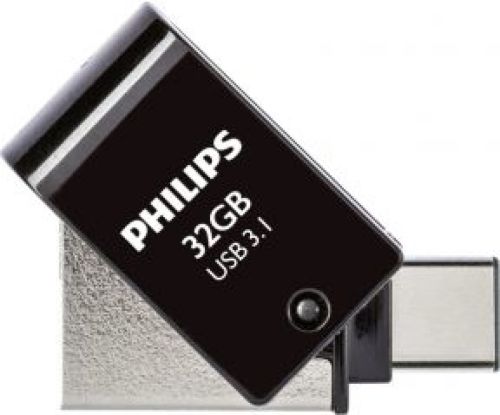 Philips 2 in 1 Black 32GB OTG USB C + USB 3.1