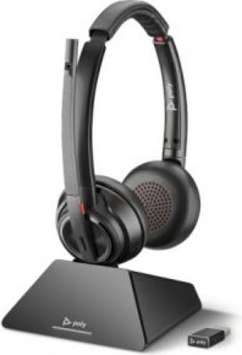 Plantronics POLY Savi 8220 UC Headset Hoofdband Zwart