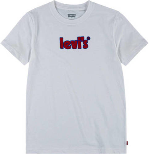 Levi's Kids T-shirt Graphic met logo wit