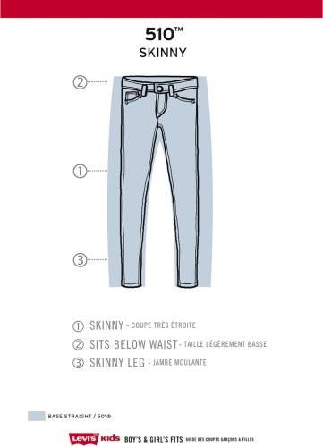 Levi's Kids 510 skinny jeans burbank
