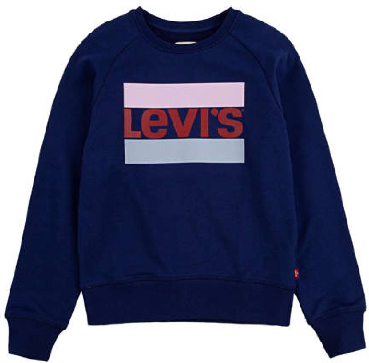 Levi's Kids sweater Batwing met logo donkerblauw