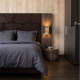 Hotel Home Collection Manchester - Antraciet Lits-jumeaux (240 x 200/220 cm) Dekbedovertrek