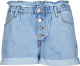 Only high waist straight fit jeans short ONLCUBA light blue denim
