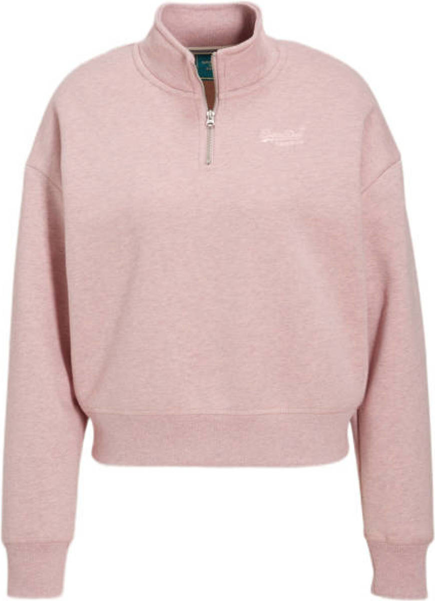 Superdry schipperstrui met logo roze