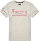 Superdry T-shirt met logo queen marl