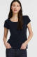 Jane Lushka basic T-shirt Sara van travelstof donkerblauw