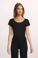 Jane Lushka basic T-shirt Sara van travelstof zwart