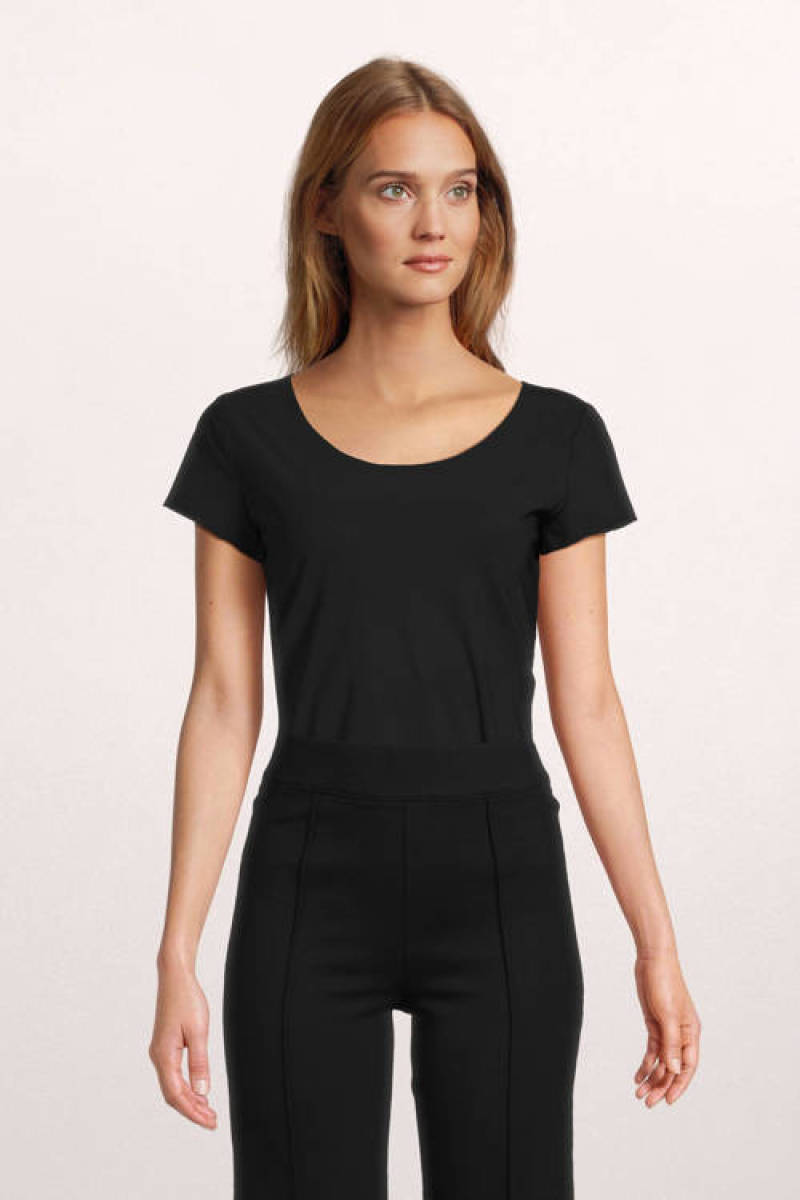 Jane Lushka basic T-shirt Sara van travelstof zwart