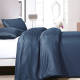 Zensation Satin Point - Navy Lits-jumeaux (240 x 200/220 cm + 2 kussenslopen) Dekbedovertrek