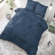 Zensation Satin Point - Navy Lits-jumeaux (240 x 200/220 cm + 2 kussenslopen) Dekbedovertrek