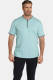 Charles Colby regular fit T-shirt EARL WINNIFRED Plus Size met contrastbies turquoise