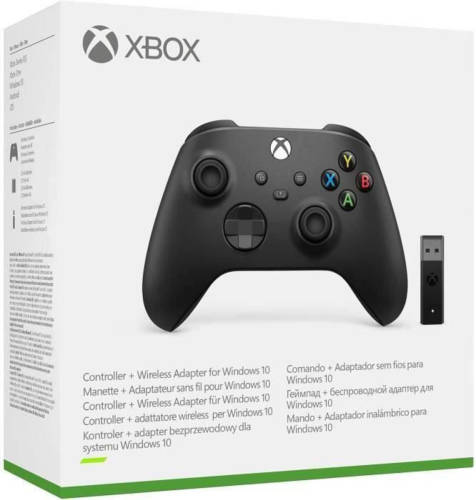 Microsoft Xbox Wireless Controller + Wireless Adapter for Windows 10 Gamepad PC, Xbox One, Xbox One