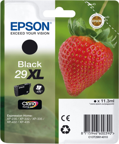 Epson 29XL Cartridge Zwart
