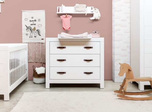 Bopita Lucca Commode Met 3 Laden - Wit