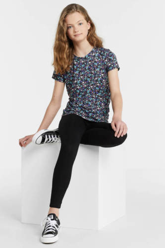 anytime gebloemd T-shirt roze