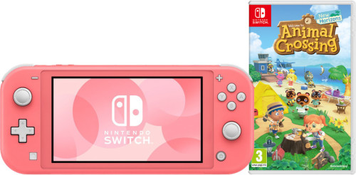 Nintendo Switch Lite Koraal Animal Crossing Bundel