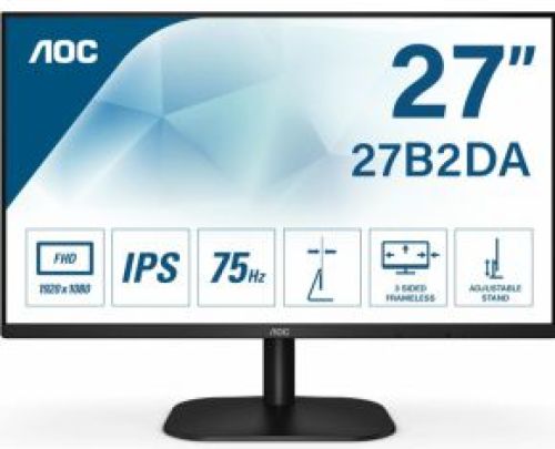 AOC Basic-line 27B2DA LED display 68,6 cm (27 ) 1920 x 1080 Pixels Full HD Zwart