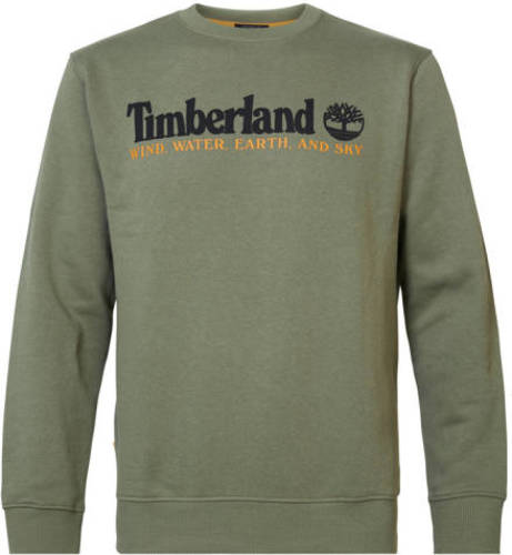 Timberland sweater met logo groen