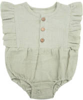 Little Indians romper met ruches mintgroen