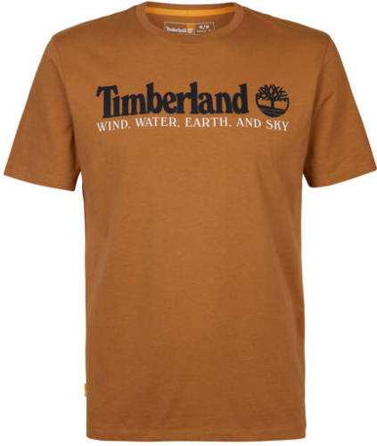 Timberland T-shirt met logo geel