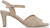 Manfield suède sandalettes beige