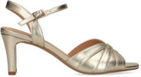 Manfield leren sandalettes goud