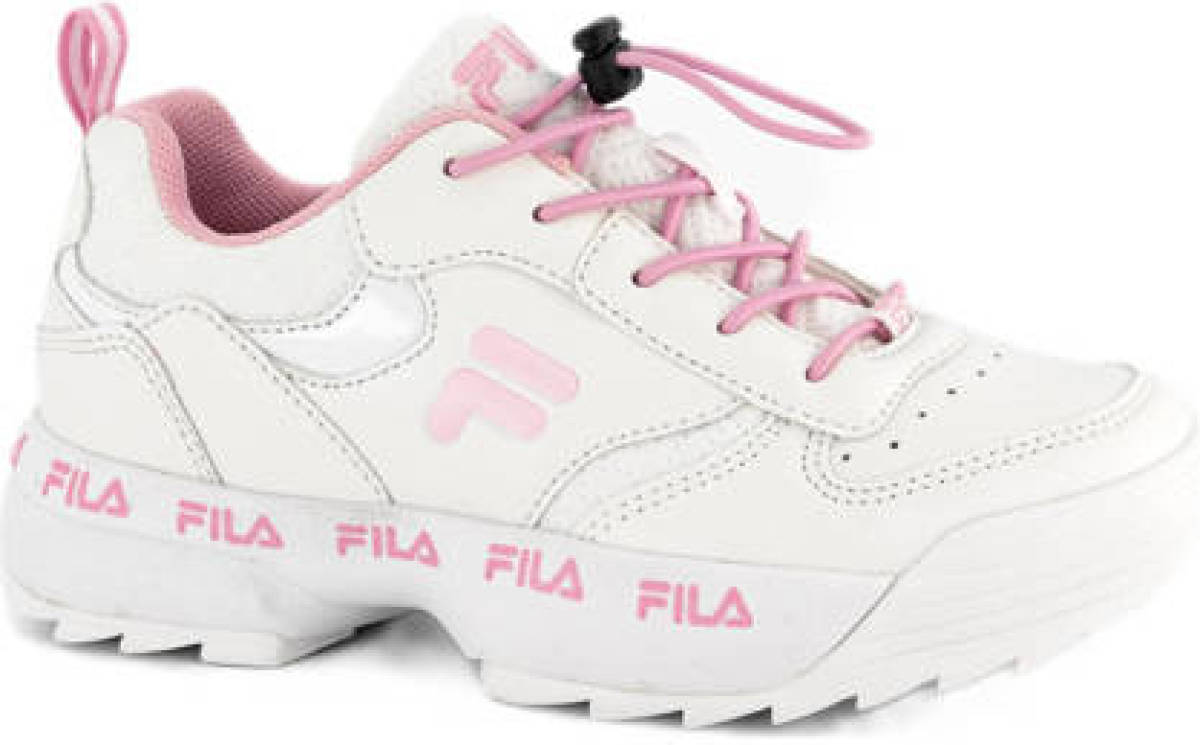 Fila chunky sneakers wit/roze