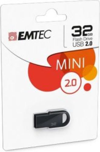 Emtec D250 Mini 32GB USB 2.0 Type-A Zwart USB flash drive