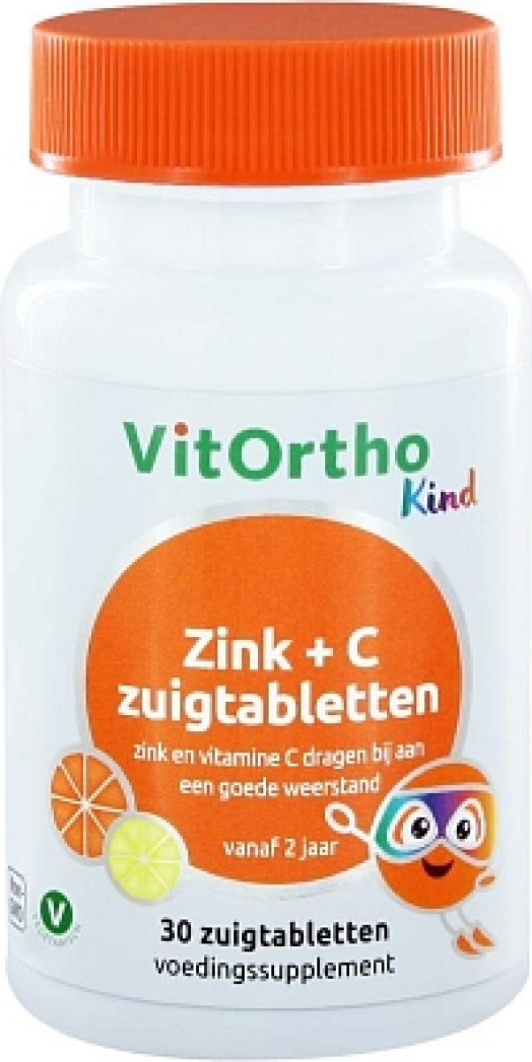 Vitortho Zink C Zuigtabletten Kind