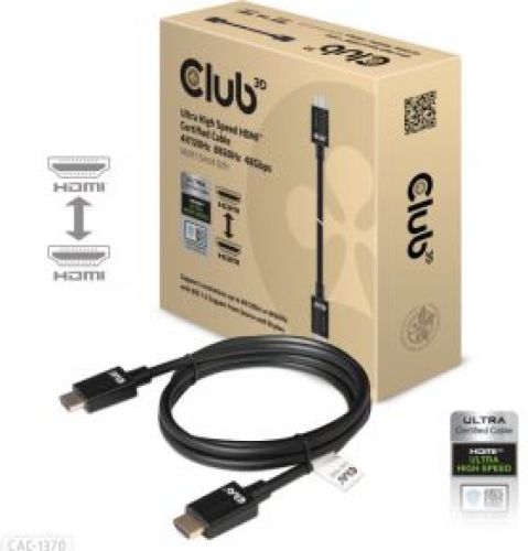 Club 3D CLUB3D CAC-1370 HDMI kabel 1,5 m HDMI Type A (Standaard) Zwart