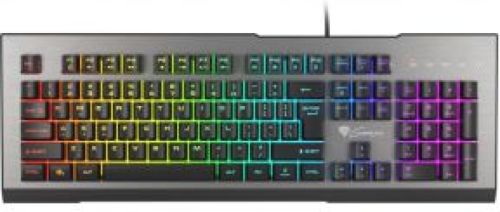 Genesis Rhod 500 RGB toetsenbord USB QWERTY Amerikaans Engels Zwart, Zilver