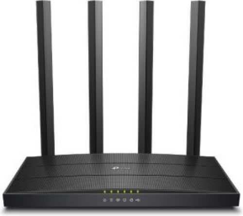 TP-Link Archer C6U draadloze router Dual-band (2.4 GHz / 5 GHz) Gigabit Ethernet Zwart