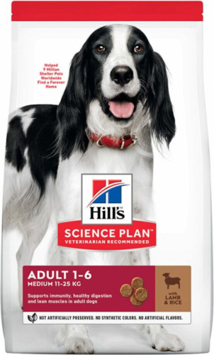 Hill's Canine Adult Medium Lam - Rijst 12 kg