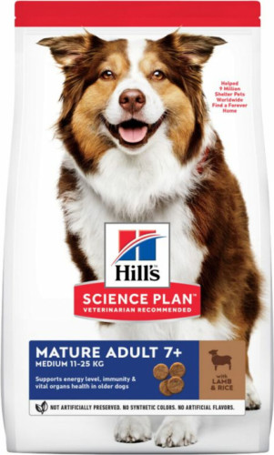 Hill's Canine Mature Adult Medium Lam - Rijst 12 kg