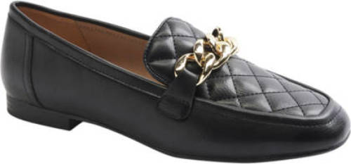 Graceland loafers met ketting zwart