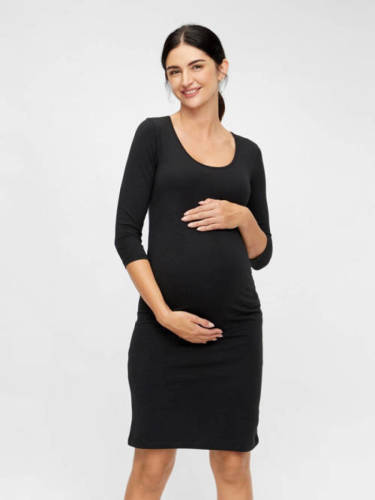 MAMALICIOUS zwangerschapsjurk LEA met biologisch katoen zwart
