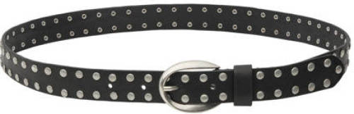 Catwalk Junkie leren tailleriem Walker met studs zwart