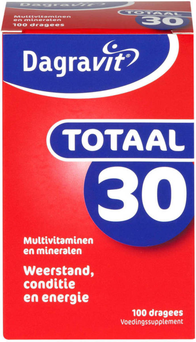 Dagravit Totaal 30 multivitaminen - 100 dragees