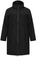 Yoek regenjas EMMA van gerecycled polyester zwart