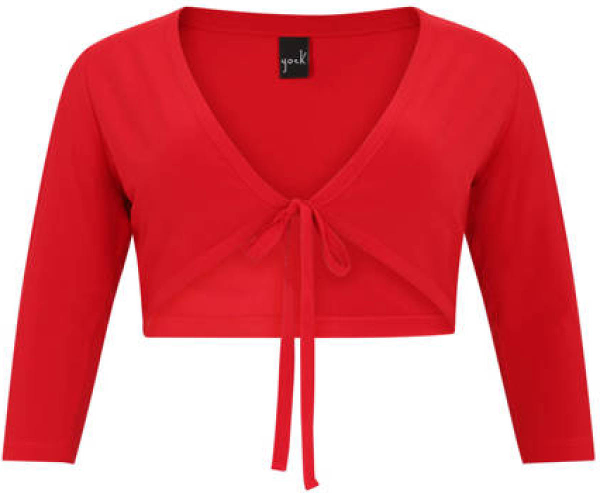 Yoek bolero DOLCE van travelstof rood