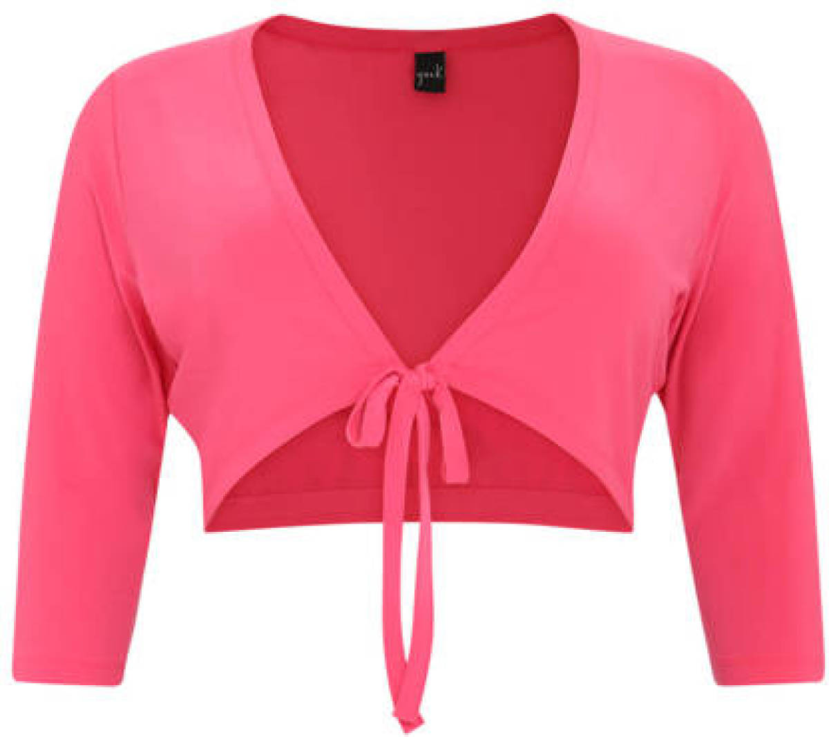 Yoek bolero DOLCE van travelstof roze