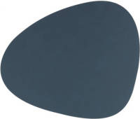 LIND DNA Placemat Leer Nupo Donkerblauw (37x44 cm)