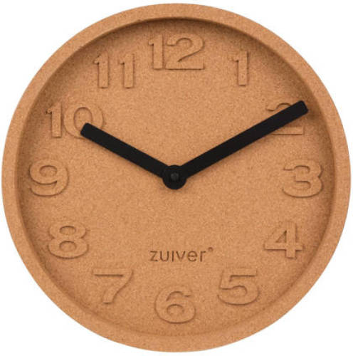 Zuiver Cork Time klok (Ø31 cm)